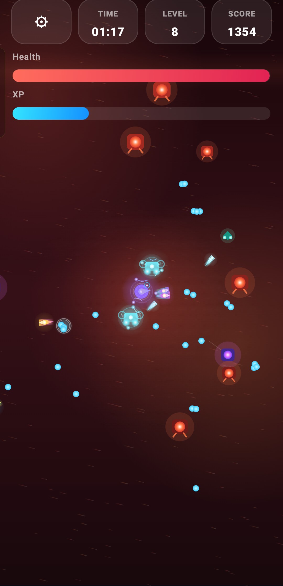 Nova Survival gameplay red stage